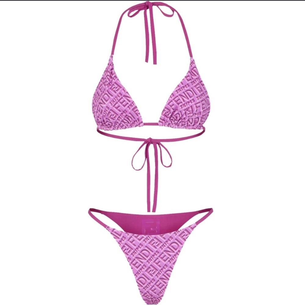 Fendi x Skims reversible two piece swimsuit